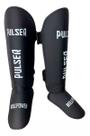 Caneleira De Proteção Muay Thai 20 mm Preta Minimal Branco Pulser Caneleira De Proteção Muay Thai 20 mm Preta Minimal Branco Pulser