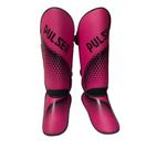 Caneleira de Proteção Muay Thai MMA Rosa Hexa Preto 20 mm Pulser