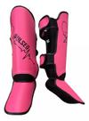 Caneleira de Proteção Muay Thai Rosa Pink Coração Preto 20 mm Pulser