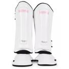 Caneleira Muay Thai Kickboxing Maximum Classic White/Pink