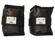 Caneleira / Tornozeleira Profissional 3 KG Preto