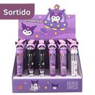 Caneta 10 Cores Kawaii Sanrio Kuromi - Sanrio Do Brasil