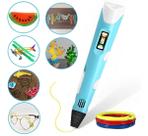 Caneta 3D Infantil Com Cabo Usb E Acessórios Caneta 3D Infantil Com Cabo Usb E Acessórios