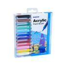 Caneta Acrylic Paint Brush com 12 Cores - Molin