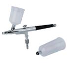Caneta Aerógrafo Dupla Ação Profissional 0.35 mm Metálico 2 Cubas GT386 Lorben