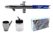 Caneta Aerografo Sucção UR515K Bico 0,35mm + 2 copos + nfe Caneta Aerografo Sucção UR515K Bico 0,35mm + 2 copos + nfe