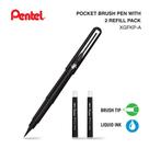 Caneta Artistica Pocket Brush Pen Recarregável Pentel