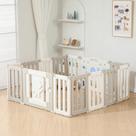 Caneta Baby Play Bestgame dobrável de 14 painéis, extra grande, cinza