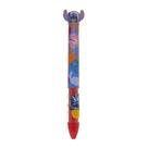 Caneta Bicolor Retrátil Molin Stitch 1.0MM com Ponta Fina 1 Unidade Azul e Vermelho