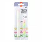 Caneta Borracha BRW Reposicionável Tons Pastel com Refil