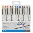 Caneta Brush Cis Graf Fine com 12 Cores