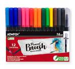 CANETA BRUSH PEN AQUARELAVEL NEW PEN - Kit com 16 Unidades