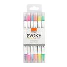 Caneta Brush Pen Ponta Dupla 6 Cores Neon BRW