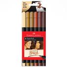 Caneta Brush SuperSoft com 6 cores Tons de Pele - Faber-Castell