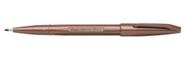 Caneta com ponta de fibra Pentel Sign Pen Brown Ink, caixa de 12