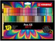 Caneta com ponta de fibra STABILO Premium Pen 68 ARTY, pacote com 65