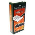 Caneta Com Ponta Porosa Fine Pen 0,4Mm Ultra Fina Pret Cx.C/12 Faber-Castell