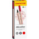 Caneta com Ponta Porosa Microline 0,4MM Vermelha - Caixa com 12