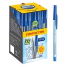 Caneta Compactor 0.7 Azul - Cx C/ 50 Transparente