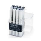 Caneta Copic Marcador Sketch 12 Cores Cinza Frio Ponta Dupla Caneta Copic Marcador Sketch 12 Cores Cinza Frio Ponta Dupla