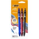 Caneta de Gel Gelocity Quick Dry Azul, Preta e Vermelha Bic Caneta de Gel Gelocity Quick Dry Azul, Preta e Vermelha Bic