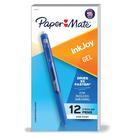 Caneta de gel Paper Mate InkJoy Fine Point azul escuro x12