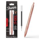 Caneta de gel Sharpie S-Gel Copper Metal Body 0,7 mm de tinta preta