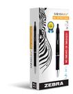 Caneta de gel Zebra Sarasa Dry X1 retrátil de 0,7 mm preta, pacote com 12