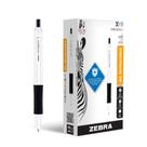 Caneta de gel Zebra Sarasa Dry X1+ retrátil de 0,7 mm preta, pacote com 12