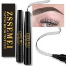 Caneta de sobrancelha impermeável ZSSEMEI Microblading Tattoo Brow Jet Black Caneta de sobrancelha impermeável ZSSEMEI Microblading Tattoo Brow Jet Black