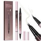 Caneta de sobrancelha Pudaier Waterproof Microblading 2 em 1 4 pontas x2