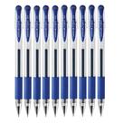 Caneta de tinta gel Uni-Ball Signo 0,38 mm azul, pacote com 10