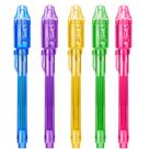 Caneta de Tinta Invisível STENDA - Kit com 5 Canetas e Luz UV para Crianças (8-12 anos)