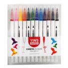 Caneta duoline Fine e brush