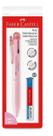 Caneta E Lapiseira 3x1 Poly Multifuncional + Grafite Faber - Rosa