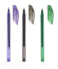 Caneta em Gel com Glitter 6 Cores Molin Azul-Preto-Vermelho-Roxo-Verde-Rosa