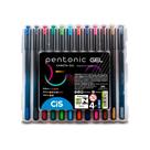 Caneta em Gel Ponta Fina 0.6/0.7/1.0mm Pentonic Estojo c/ 12 Cores - CIS Caneta em Gel Ponta Fina 0.6/0.7/1.0mm Pentonic Estojo c/ 12 Cores - CIS