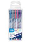 Caneta Esf Yolo Estojo C/5 Cores 0.7 Cis