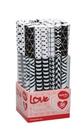 Caneta esfererografica love black e white sortidas-codigo 22882-molin
