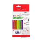 Caneta esferográfica 0.7 Poly Radiant Colors ES/PRTRC07 com 5 unidades - Faber-Castell Caneta esferográfica 0.7 Poly Radiant Colors ES/PRTRC07 com 5 unidades - Faber-Castell