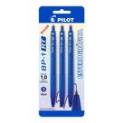 Caneta esferográfica 1.0 retrátil BP-1 RT com 3 unidades Azul - Pilot