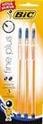 Caneta Esferográfica 3 Unidades Cristal 0.8mm Ponta Fina 2 Azuis 1 Preta 835239 Bic Blister - 1