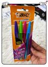 Caneta Esferográfica Bic Cristal Fashion 4 Cores 1.2mm Lacrado