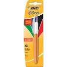 Caneta Esferográfica Bic Fine Laranja 4 Cores Embalagem 1Un