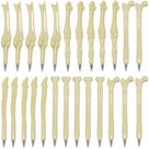 Caneta esferográfica Bone Maydahui 25 unidades de tinta preta 14,7 cm bege