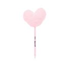 Caneta Esferográfica Bruna Tavares Pompom Coração 1.0mm - 01 Unidade Rosa ou Azul - Papelaria Fofa E