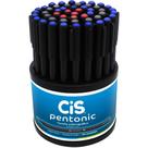 Caneta Esferográfica CIS Pentonic 0,7MM - Display com 50 Unidades, Cores Sortidas