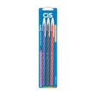Caneta Esferografica Cis Spiro 0,7Mm Az/Pt/Vm C/3