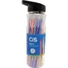 Caneta Esferográfica CIS Spiro 0,7MM Cores Sortidas - Pote com 24