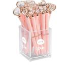 Caneta esferográfica Coração Diamante Rosa - Molin